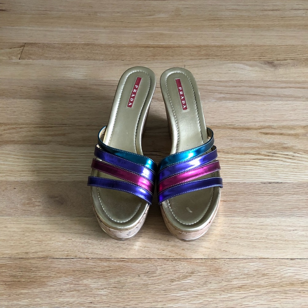 Prada Multicolored Wedges - image 2